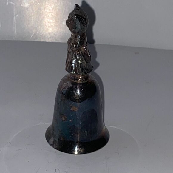 New England Collectors Hey Diddle Diddle Cat and the Fiddle Silver Plate Bell - Picture 4 of 9